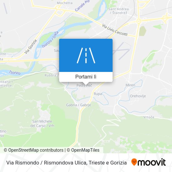Mappa Via Rismondo / Rismondova Ulica
