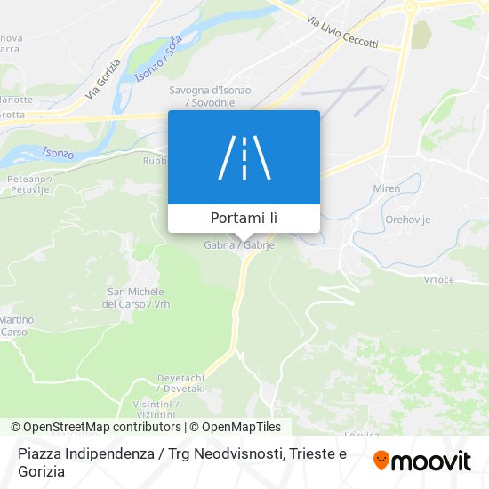 Mappa Piazza Indipendenza / Trg Neodvisnosti