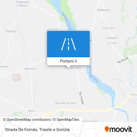Mappa Strada De Fornâs