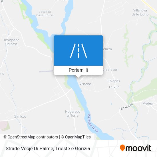 Mappa Strade Vecje Di Palme