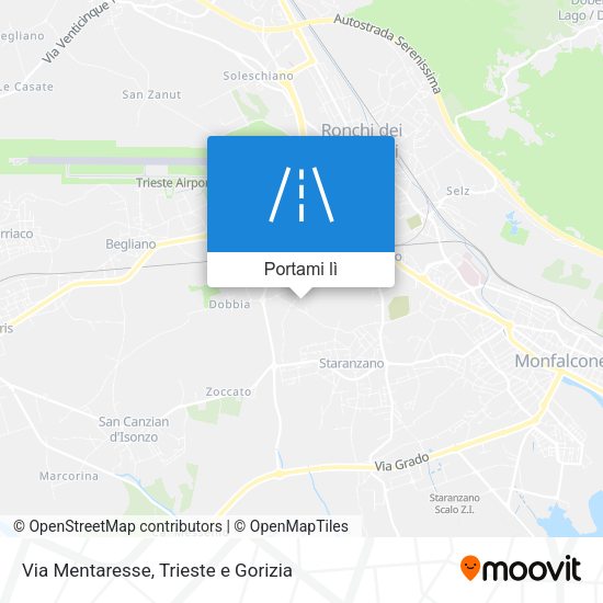 Mappa Via Mentaresse