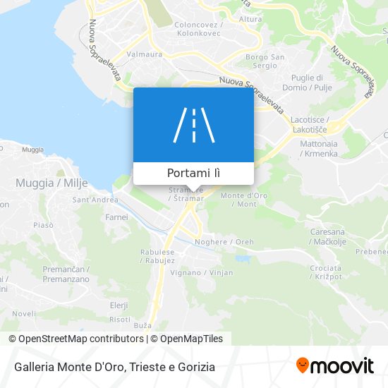 Mappa Galleria Monte D'Oro