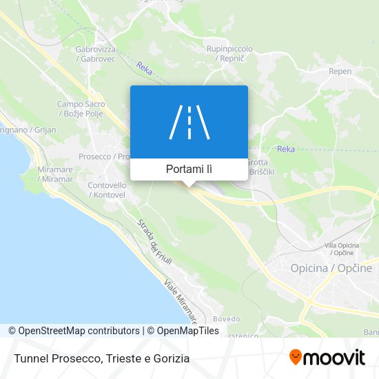Mappa Tunnel Prosecco