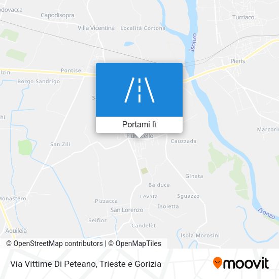 Mappa Via Vittime Di Peteano
