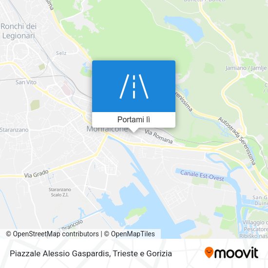 Mappa Piazzale Alessio Gaspardis