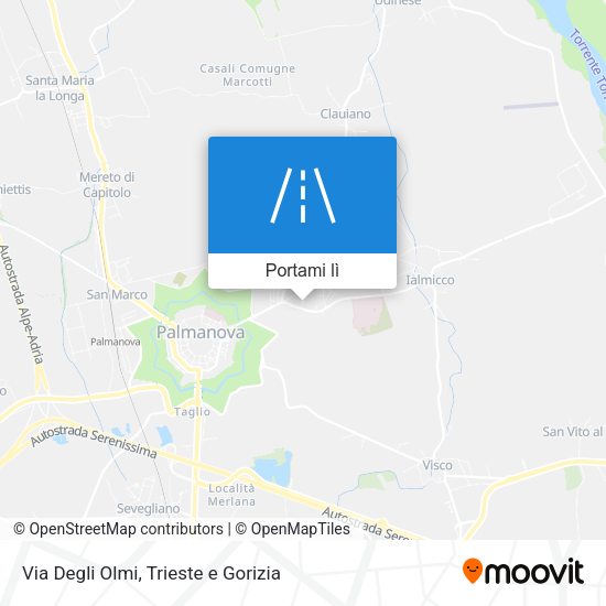 Mappa Via Degli Olmi