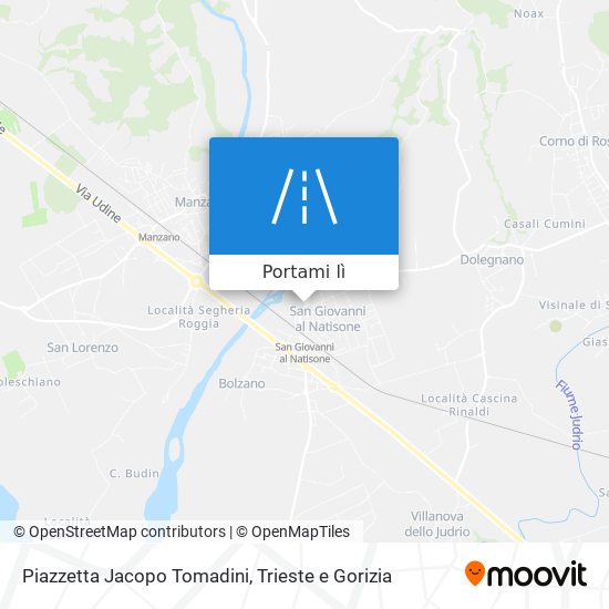 Mappa Piazzetta Jacopo Tomadini