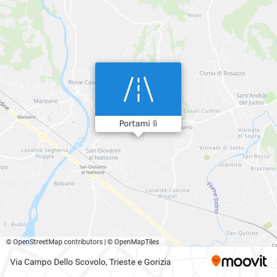 Mappa Via Campo Dello Scovolo