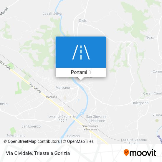 Mappa Via Cividale