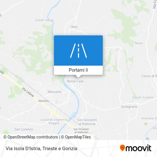 Mappa Via Isola D'Istria