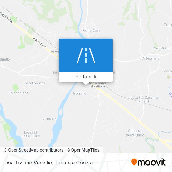 Mappa Via Tiziano Vecellio