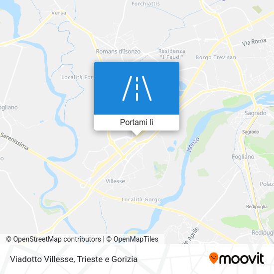 Mappa Viadotto Villesse