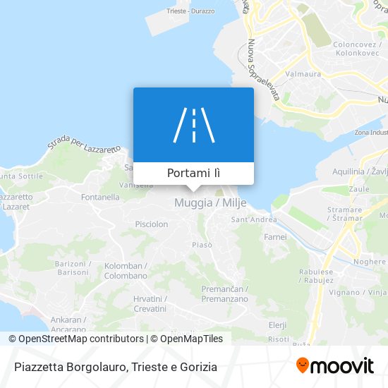 Mappa Piazzetta Borgolauro