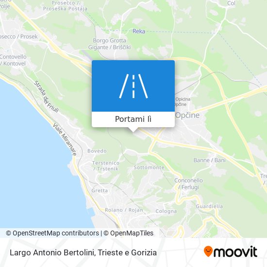 Mappa Largo Antonio Bertolini