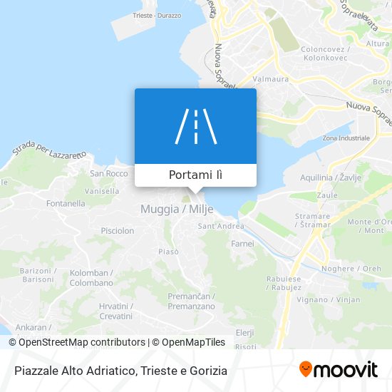 Mappa Piazzale Alto Adriatico