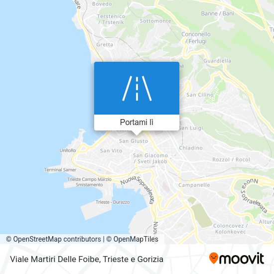 Mappa Viale Martiri Delle Foibe