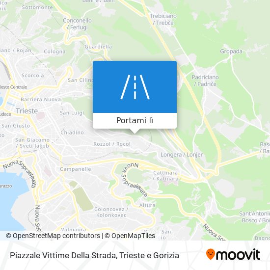 Mappa Piazzale Vittime Della Strada