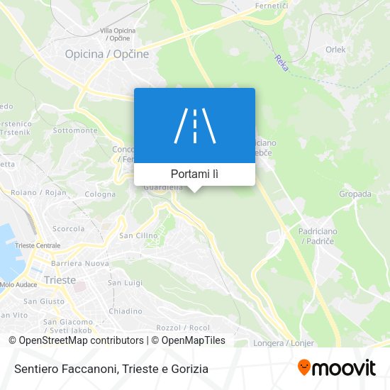 Mappa Sentiero Faccanoni