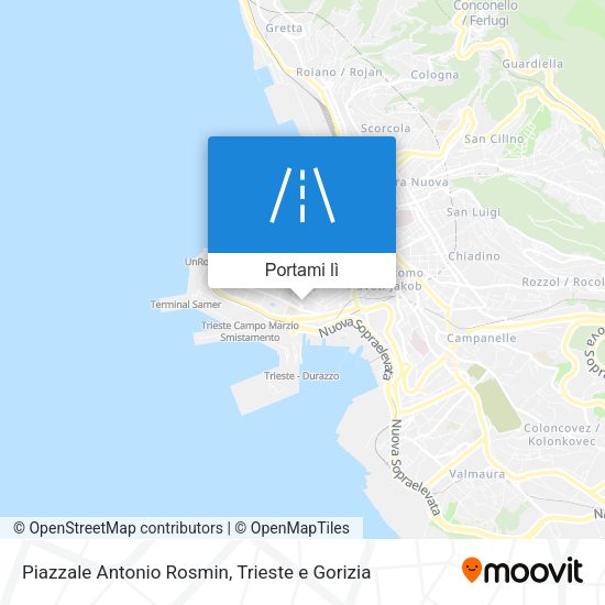 Mappa Piazzale Antonio Rosmin