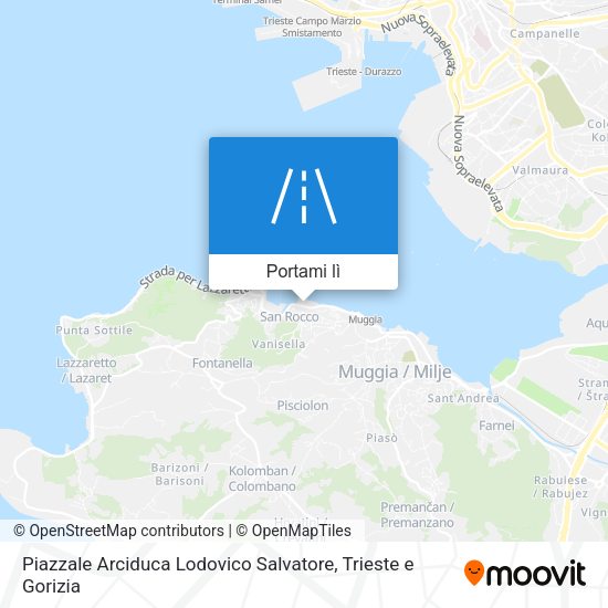 Mappa Piazzale Arciduca Lodovico Salvatore