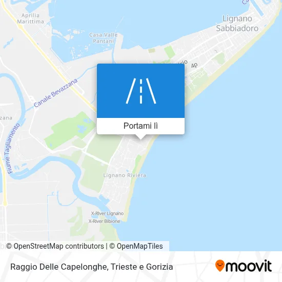 Mappa Raggio Delle Capelonghe