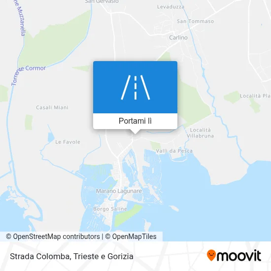Mappa Strada Colomba