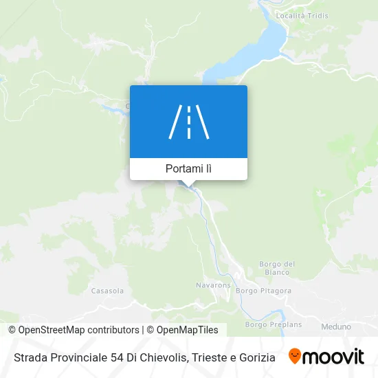 Mappa Strada Provinciale 54 Di Chievolis