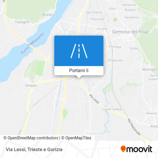 Mappa Via Lessi