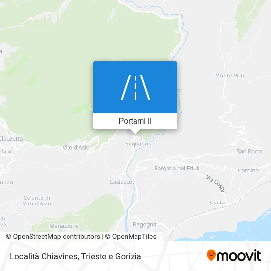 Mappa Località Chiavines