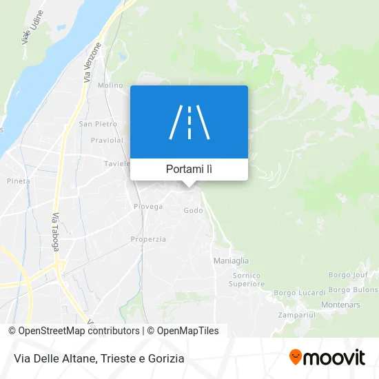 Mappa Via Delle Altane