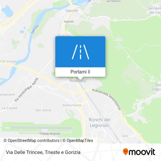 Mappa Via Delle Trincee