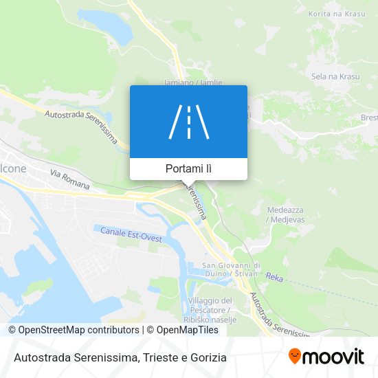 Mappa Autostrada Serenissima