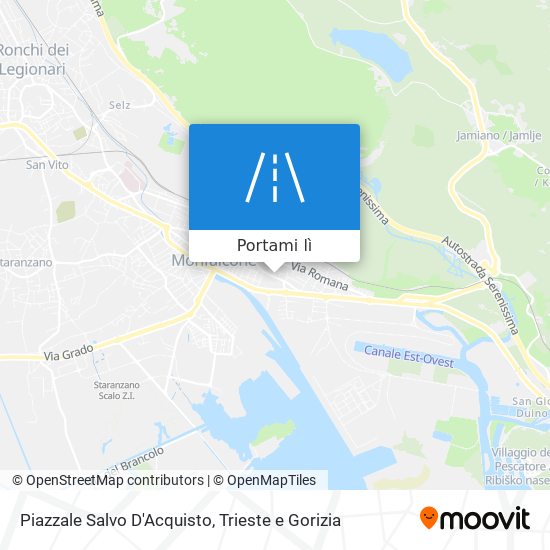 Mappa Piazzale Salvo D'Acquisto