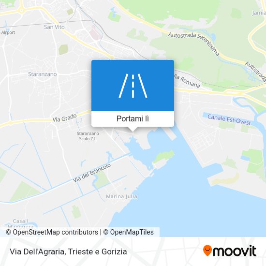 Mappa Via Dell'Agraria
