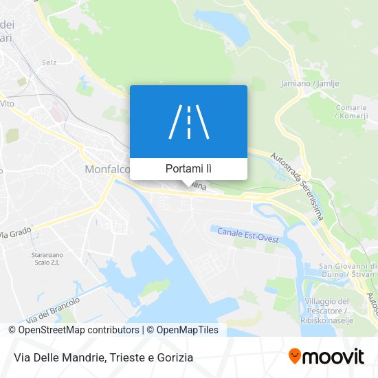 Mappa Via Delle Mandrie