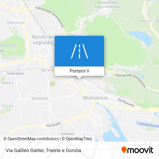 Mappa Via Galileo Galilei