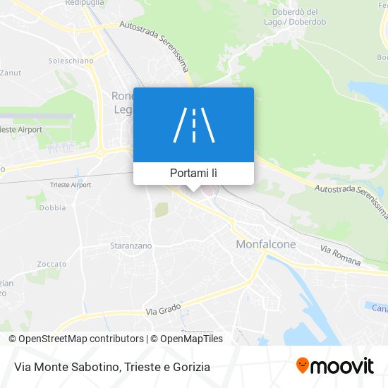 Mappa Via Monte Sabotino