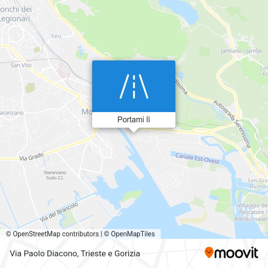 Mappa Via Paolo Diacono