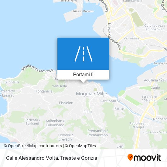 Mappa Calle Alessandro Volta
