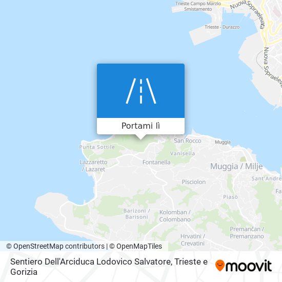 Mappa Sentiero Dell'Arciduca Lodovico Salvatore