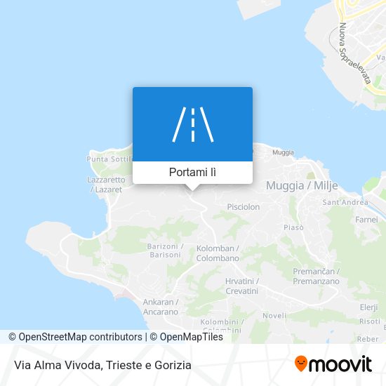Mappa Via Alma Vivoda