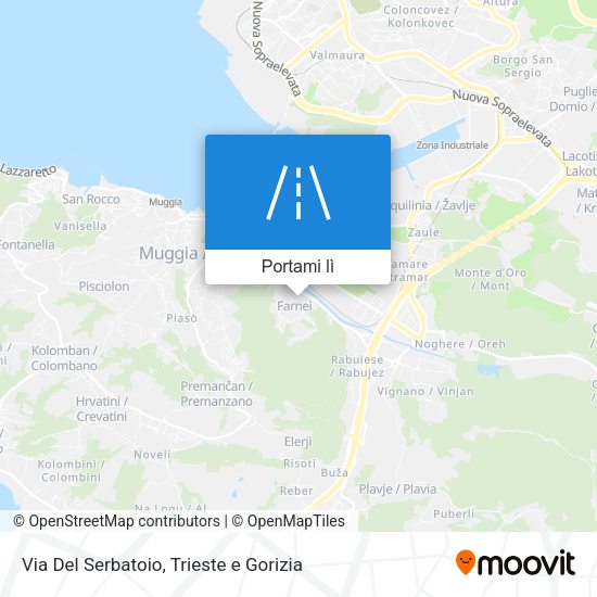 Mappa Via Del Serbatoio