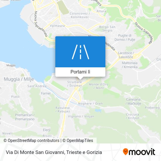 Mappa Via Di Monte San Giovanni
