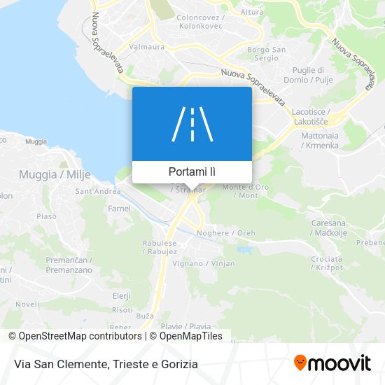 Mappa Via San Clemente