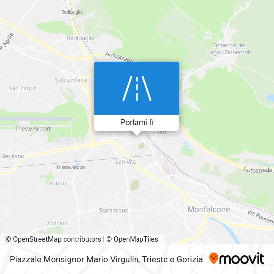 Mappa Piazzale Monsignor Mario Virgulin