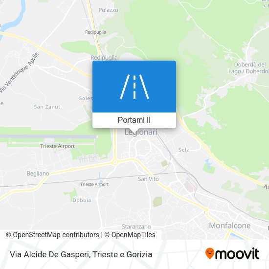 Mappa Via Alcide De Gasperi