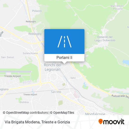 Mappa Via Brigata Modena