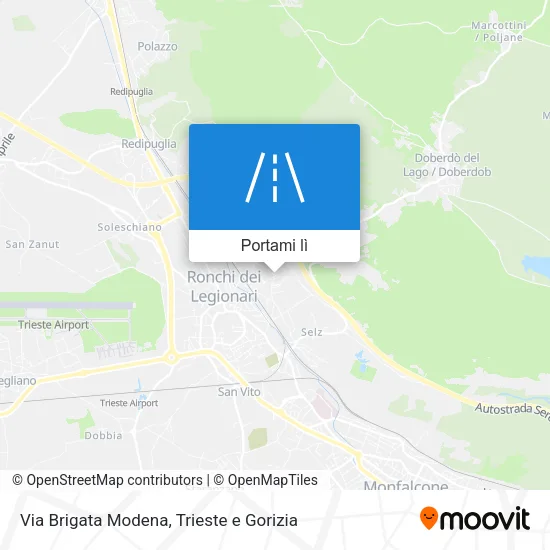 Mappa Via Brigata Modena