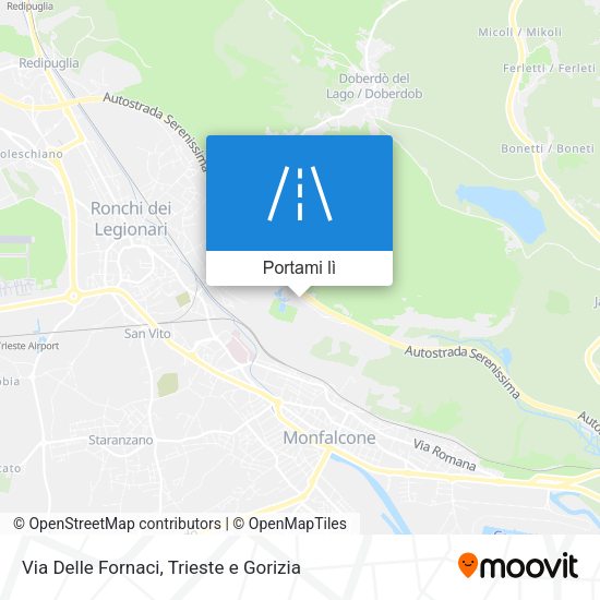 Mappa Via Delle Fornaci