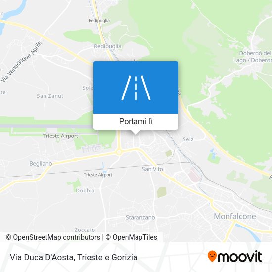 Mappa Via Duca D'Aosta